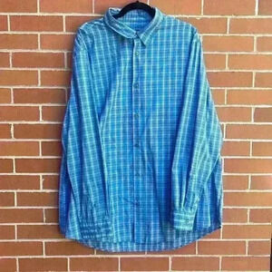 Via Europa extra extra large men’s blue patterned dress shirt